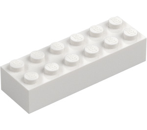 LEGO White Brick 2 x 6 (2456 / 44237)