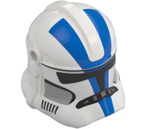 LEGO Clone Trooper Helmet with Holes with Blue Stripes (11217 / 91757)