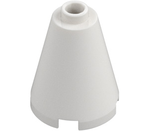 LEGO White Cone 2 x 2 x 2 (Open Stud) (3942 / 14918)