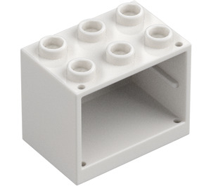 LEGO White Cupboard 2 x 3 x 2 with Recessed Studs (92410)