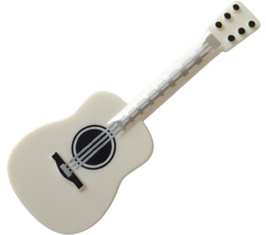 LEGO Guitar with Silver Strings and Black Tuning Knobs (25975 / 60411)