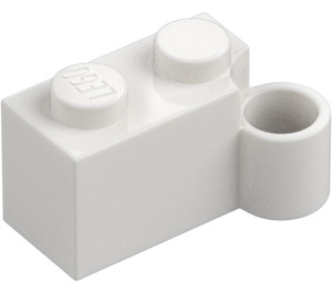 LEGO White Hinge Brick 1 x 4 Base (3831)