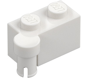 LEGO White Hinge Brick 1 x 4 Top (3830 / 65122)