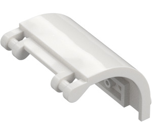 LEGO White Panel 3 x 4 x 3 Curved with Hinge (18910)