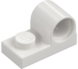 LEGO White Plate 1 x 2 with Pin Hole (11458)