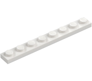 LEGO White Plate 1 x 8 (3460)