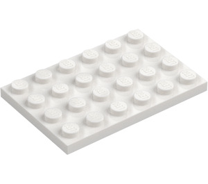 LEGO White Plate 4 x 6 (3032)