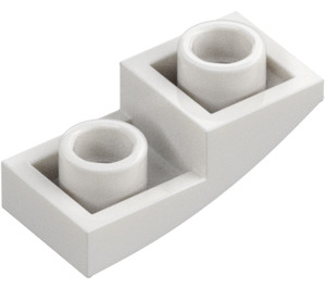 LEGO White Slope 1 x 2 Curved Inverted (24201)