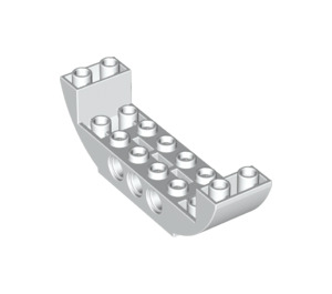 LEGO White Slope 2 x 8 x 2 Curved Inverted Double (11301 / 28919)