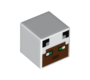 LEGO Square Minifigure Head with Panda Face (19729 / 78781)