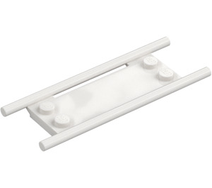 LEGO White Stretcher without Bottom Hinges (93140)