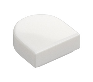 LEGO White Tile 1 x 1 Half Oval (24246 / 35399)