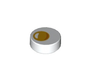 LEGO Tile 1 x 1 Round with Fried Egg (98138)