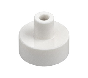 LEGO White Tile 1 x 1 Round with Hollow Bar (20482 / 31561)