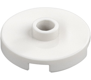 LEGO White Tile 2 x 2 Round with Stud (18674)