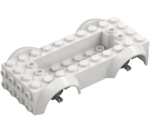 LEGO Vehicle Base with Medium Stone Gray Wheel Holders (1813 / 12622)