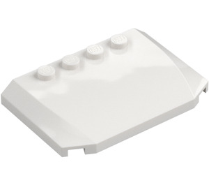 LEGO White Wedge 4 x 6 Curved (52031)