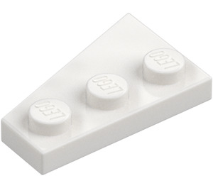 LEGO White Wedge Plate 2 x 3 Wing Right  (43722)