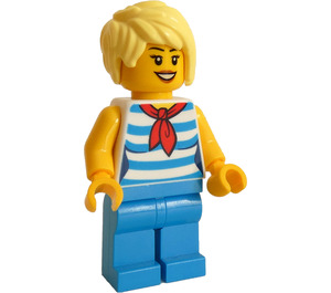 LEGO Woman in Striped Shirt Minifigure