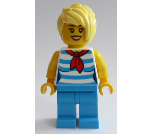 LEGO Woman in Striped Shirt Minifigure