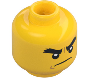 LEGO Yellow Cole with Tousled hair and Head Band Minifigure Head (Recessed Solid Stud) (3626 / 33894)