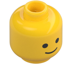 LEGO Yellow Minifig Head with Standard Grin (Safety Stud) (55368 / 55438)