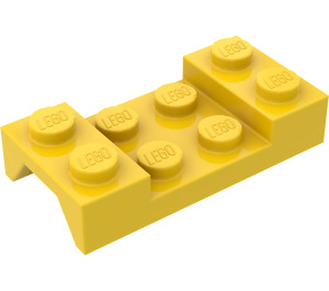 LEGO Yellow Mudguard Plate 2 x 4 with Arch without Hole (3788)