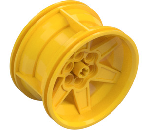 LEGO Yellow Wheel Rim Ø56 X 34 with 6 Holes (15038 / 51150)