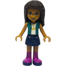 LEGO Andrea with Green Vest and Crown T-Shirt Minifigure