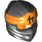LEGO Ninjago Wrap with Orange Headband with Ninjago Black Logo (52763)