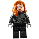 LEGO Black Widow with Mid-Length Hair and Printed Arms Minifigure