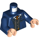 LEGO Harry Potter with Dark Blue Jacket and Black Legs with Gryffindor Cardigan Minifig Torso (973 / 76382)