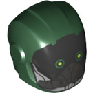 LEGO Helmet with Smooth Front with Black mask with Yellow Eyes (28631 / 34664)