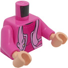 LEGO Dolores Umbridge with Dark Pink Jacket Minifig Torso (973 / 76382)