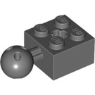 LEGO Brick 2 x 2 with Ball Joint and Axlehole with Holes in Ball (57909)
