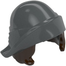 LEGO Hat with Folded Brim and Dark Brown Bob Cut Hair (28271 / 39562)