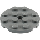LEGO Plate 4 x 4 Round with Hole and Snapstud (60474)