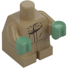 LEGO Baby Body with Sand Green Hands with Fur Collar (74642)