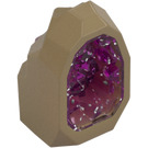 LEGO Rock with Transparent Dark Pink Crystal (49656)