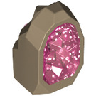 LEGO Rock with Transparent Dark Pink Crystal (49656)