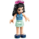 LEGO Emma with Blue Swimsuit Top and Goggles Minifigure