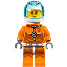 LEGO Female Astronaut in Orange Space Suit Minifigure