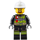 LEGO Fireman with Black Uniform Minifigure