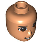 LEGO Male Minidoll Head with Brown Eyes (River) (78962 / 92240)