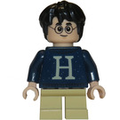 LEGO Harry Potter with 'H' on Dark Blue Pullover, short legs Minifigure