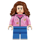 LEGO Hermione Granger with Bright Pink Jacket with Stains (Smile / Angry) Minifigure