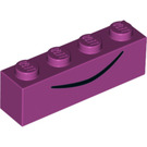 LEGO Brick 1 x 4 with Black Line (3010 / 52093)