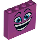 LEGO Brick 1 x 4 x 3 with Smiling Face (49311 / 52096)
