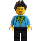 LEGO Man with Dark Azure Hoodie Minifigure