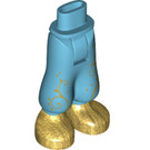 LEGO Hip with Baggy Shorts with Gold shoes and Flowers (35609)
